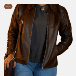 Plain Leather Jacket Women